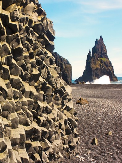 Basaltic Columns and Reynisdrangar Sea Stacks, Reynisfjara Beach